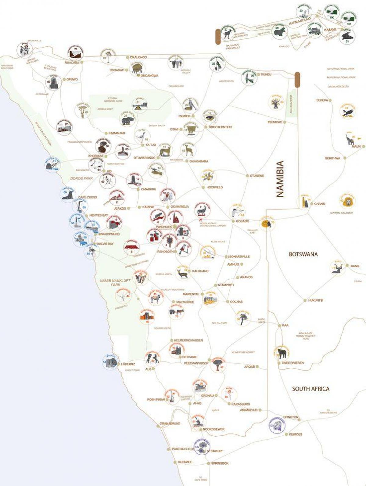 Kart Namibia tur planlaşdırma