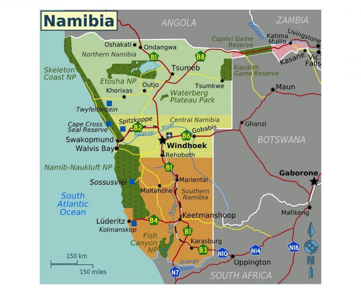 Kart Şimali Namibia 