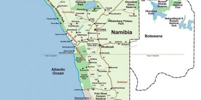 Xəritədə Namibia